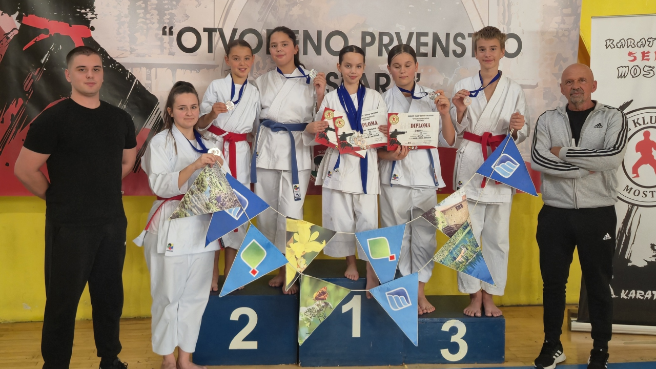 Karatašima Šibenika dva zlata i pet bronci u Mostaru