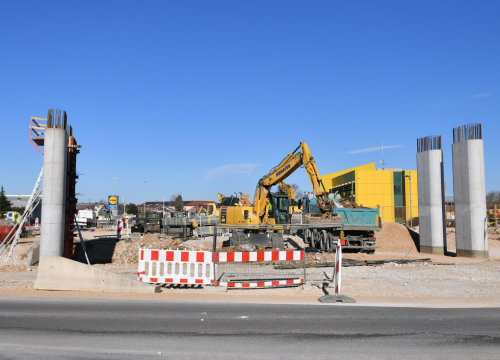 Radovi na izgradnji nadvožnjaka na čvoru Mandalina u punom su jeku